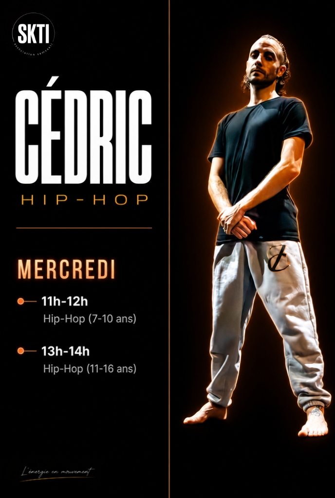 Cédric en cours de hip-hop